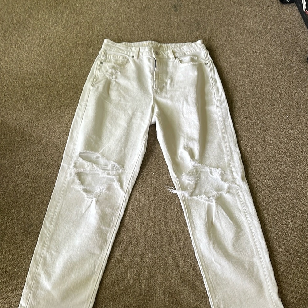 white american eagle jeans